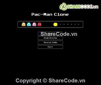 complete project,game Pacman,Game đồ họa,Pac-Man Clone